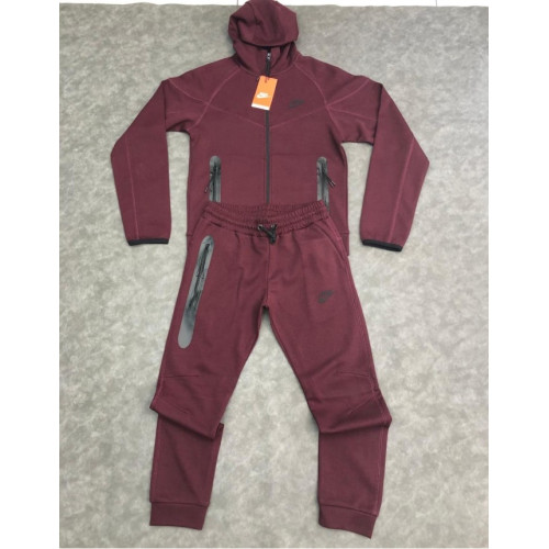 8345 Детски екип Tech Fleece светло бордо
